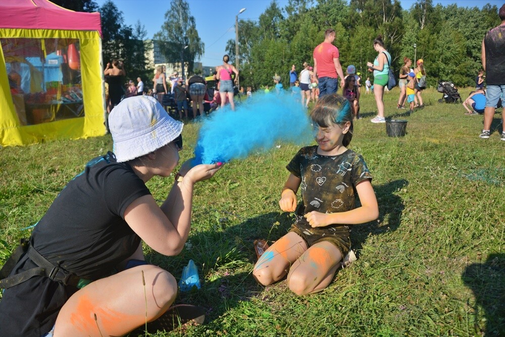 9 lipca w Rudzie Śląskiej odbył się Dzień Kolorów - Holi Day. / fot. Jacek Knapik