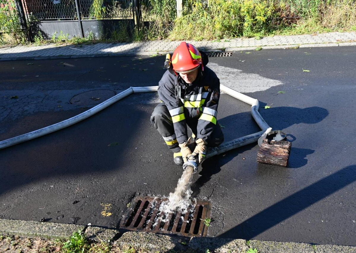 W związku z intensywnymi opadami deszczu, które przeszły nad Rudą Śląską, strażacy odnotowali łącznie 94 interwencje / fot. PSP Ruda Śląska