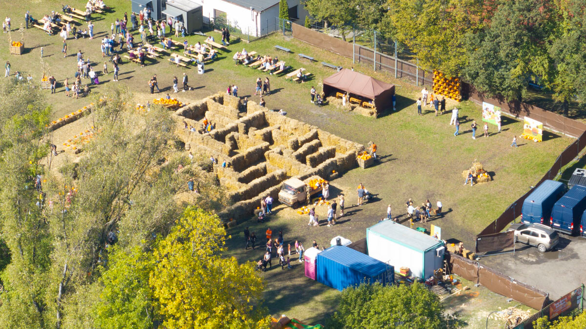Farma Dyniowa w Rudzie Śląskiej w końcu otwarta! / fot. Dron Ruda - Krzysztof Faber