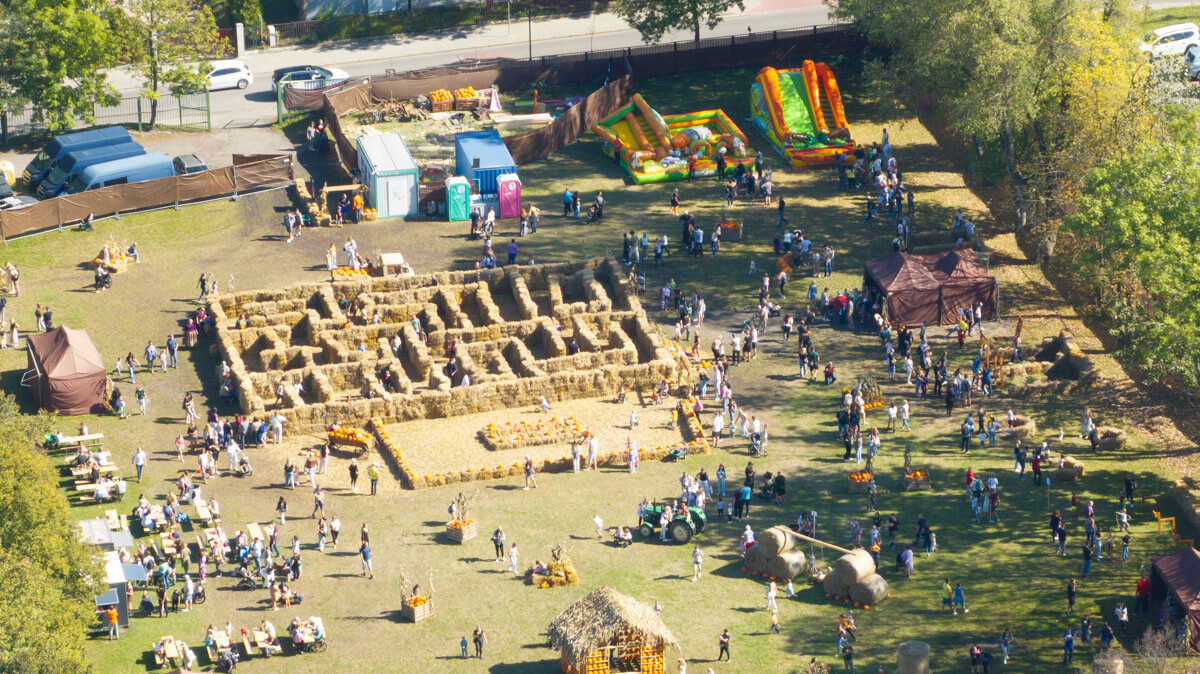 Farma Dyniowa w Rudzie Śląskiej w końcu otwarta! / fot. Dron Ruda - Krzysztof Faber
