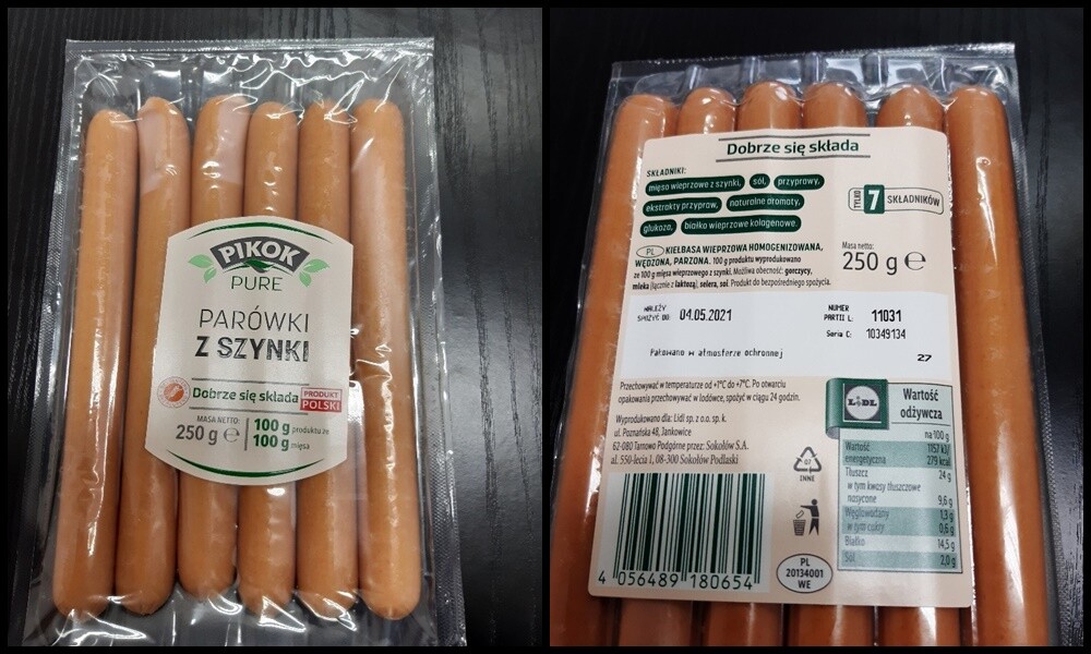 GIS ostrzega przed bakteriami listerii w par&oacute;wkach z szynki "Pikok Pure"