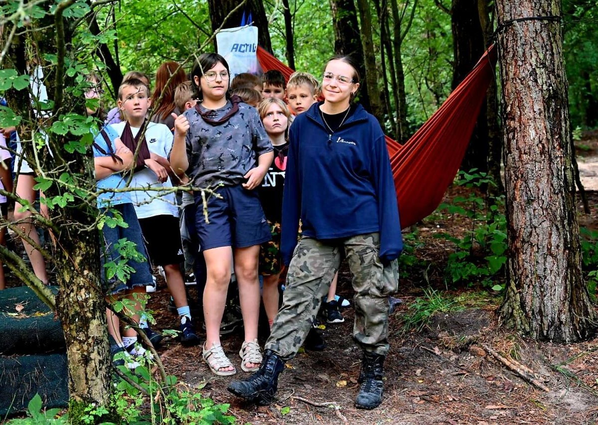 Michał Pierończyk z wizytą na obozie ZHP w Kuźnicy / fot. Michał Pierończyk FB