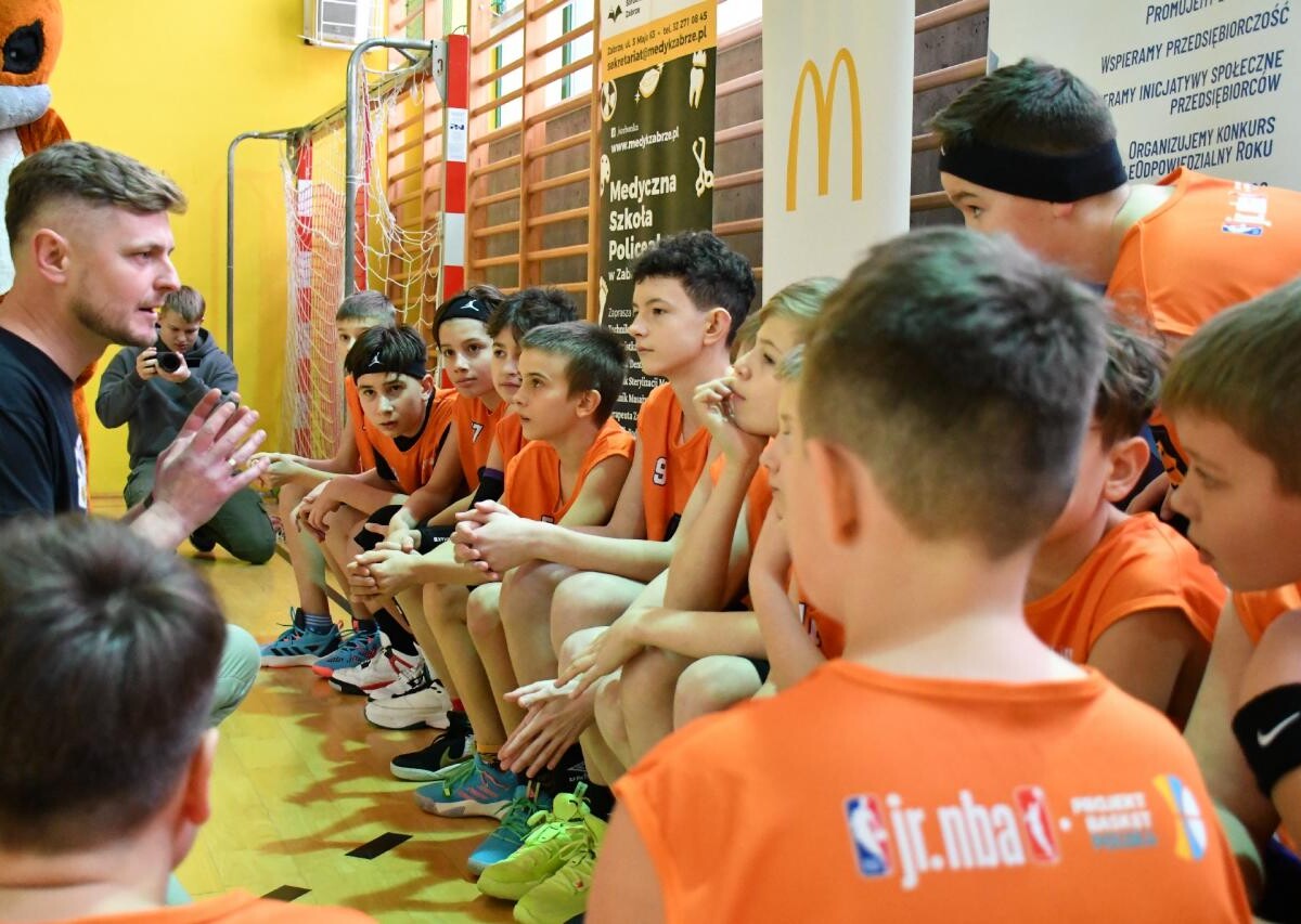 Wczoraj, 20 stycznia w sali gimnastycznej Szkoły Podstawowej nr 14 w Rudzie Śląskiej odbyła się druga edycja Jr. NBA Projekt Basket League / fot. Jacek Knapik