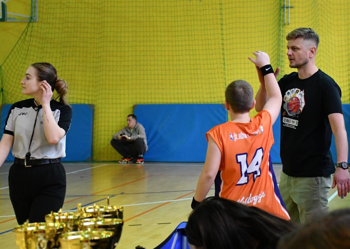 Wczoraj, 20 stycznia w sali gimnastycznej Szkoły Podstawowej nr 14 w Rudzie Śląskiej odbyła się druga edycja Jr. NBA Projekt Basket League / fot. Jacek Knapik