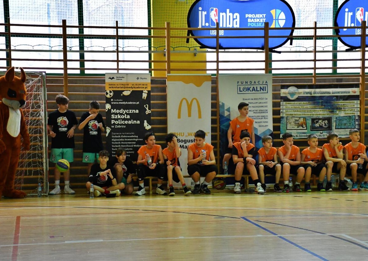 Wczoraj, 20 stycznia w sali gimnastycznej Szkoły Podstawowej nr 14 w Rudzie Śląskiej odbyła się druga edycja Jr. NBA Projekt Basket League / fot. Jacek Knapik