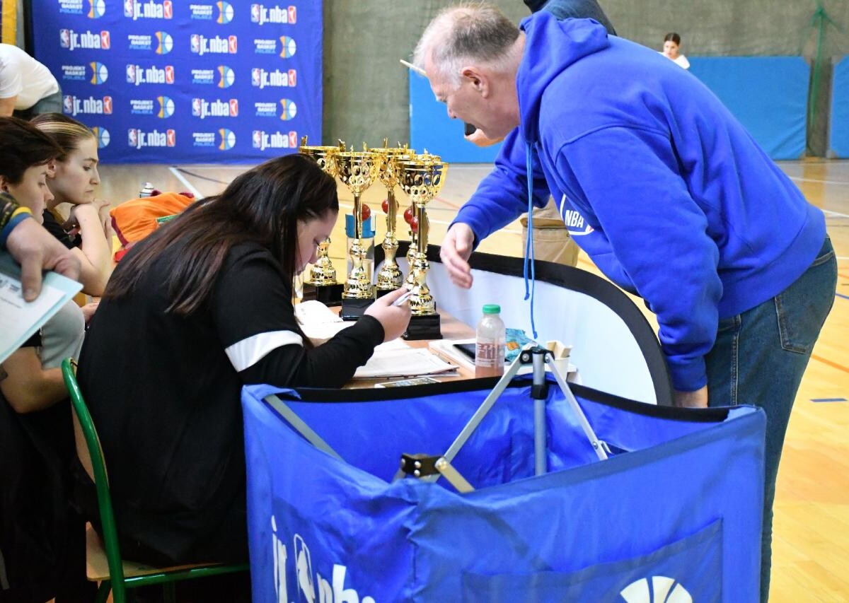 Wczoraj, 20 stycznia w sali gimnastycznej Szkoły Podstawowej nr 14 w Rudzie Śląskiej odbyła się druga edycja Jr. NBA Projekt Basket League / fot. Jacek Knapik