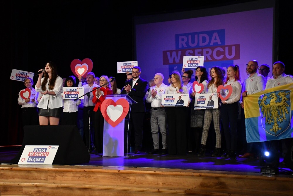 Kandydaci Koalicji Obywatelskiej na radnych miejskich w Rudzie Śląskiej. / fot. Jacek Knapik