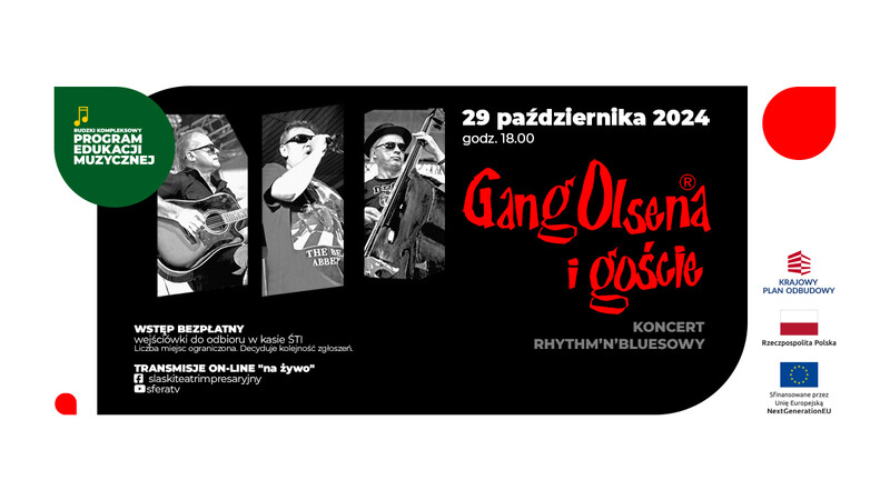 Koncert Gang Olsena w Rudzie Śląskiej – wstęp wolny!