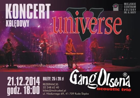 Koncert kolędowy zespołów Universe i Gang Olsena