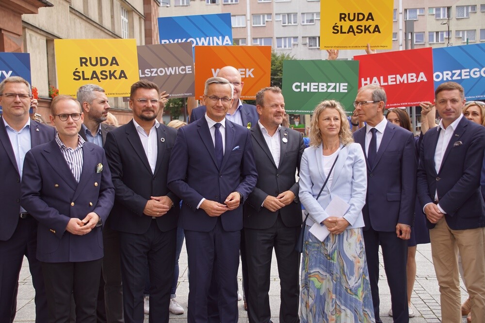 1 sierpnia na nowobytomskim rynku, Krzysztof Mejer zwołał konferencję prasową, podczas której, wielu śląskich samorządowców poparło jego kandydaturę na funkcję prezydenta Rudy Śląskiej.