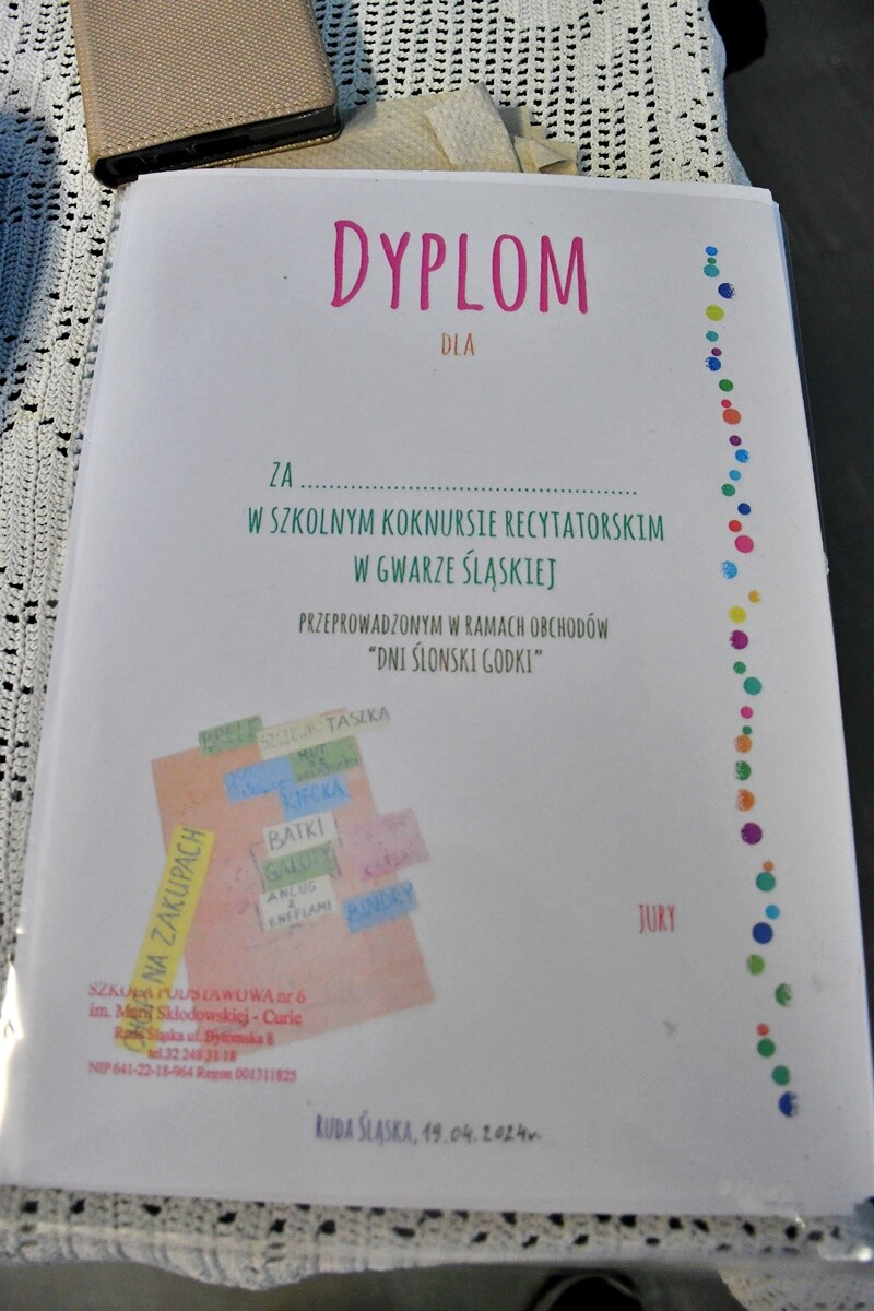 Konkurs śląskiej godni w SP nr 6. / fot. Jacek Knapik