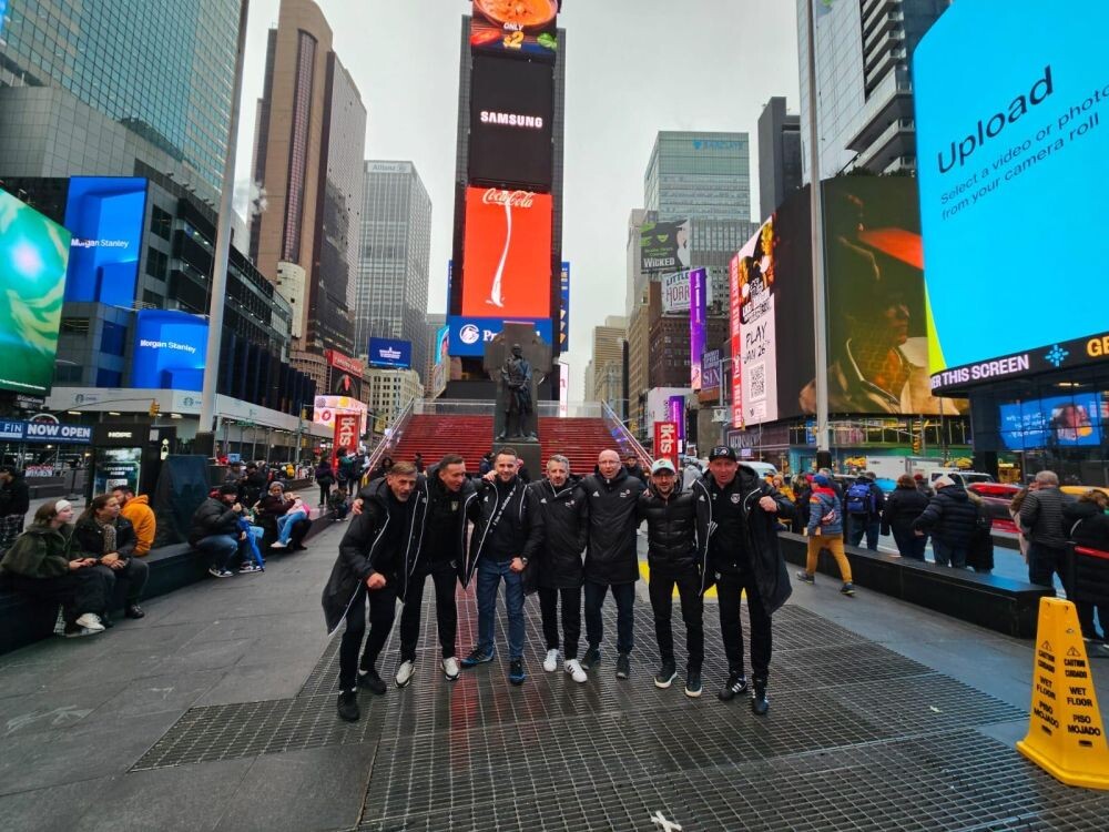 Piłkarze KostKev w USA/fot. arch. pryw.