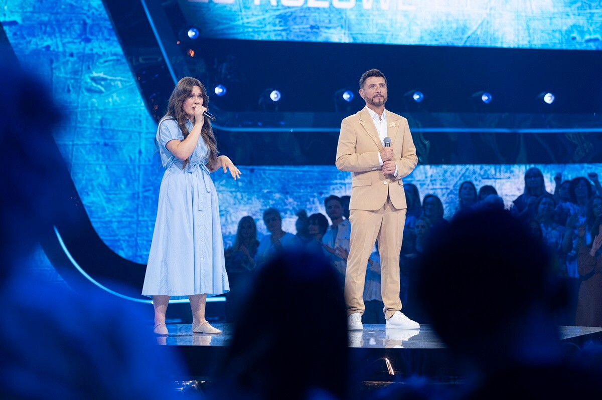 Magdalena Wołek z Rudy Śląskiej w programie "Tak to leciało!". / fot. TVP