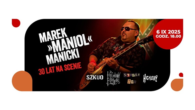 Marek "Maniol" Manicki świętuje 30-lecie na scenie. Jubileuszowy koncert w Rudzie Śląskiej