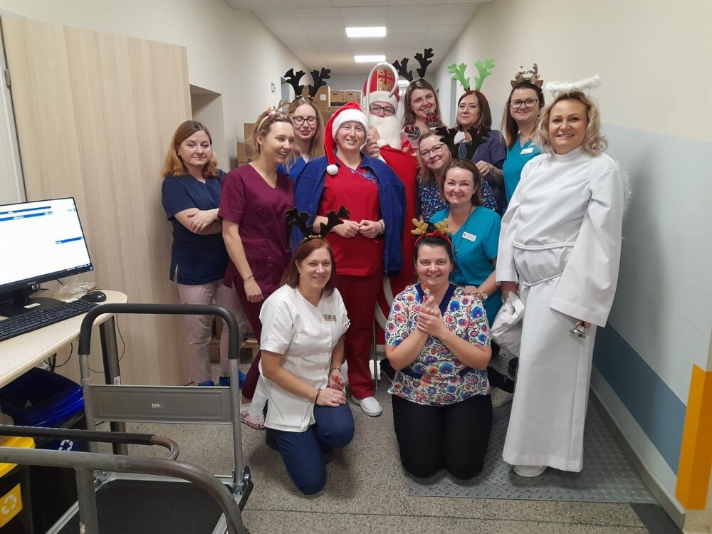 Mikołaj odwiedził Szpital Miejski/fot. Szpital Miejski w Rudzie Śląskiej