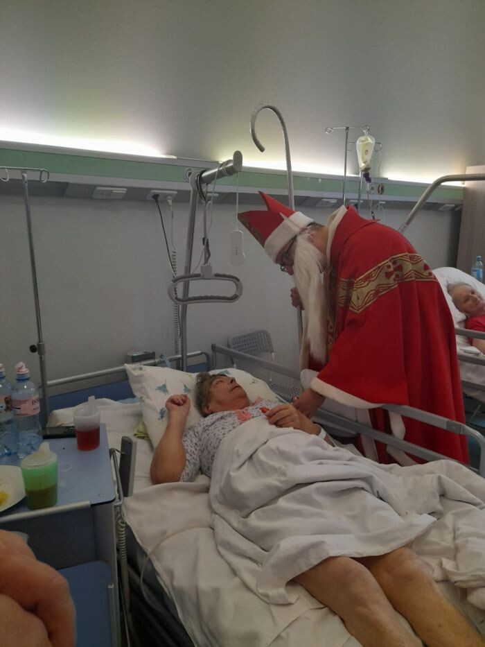 Mikołaj odwiedził Szpital Miejski/fot. Szpital Miejski w Rudzie Śląskiej