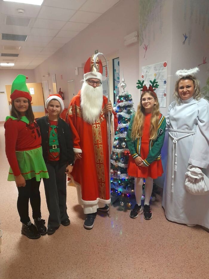 Mikołaj odwiedził Szpital Miejski/fot. Szpital Miejski w Rudzie Śląskiej