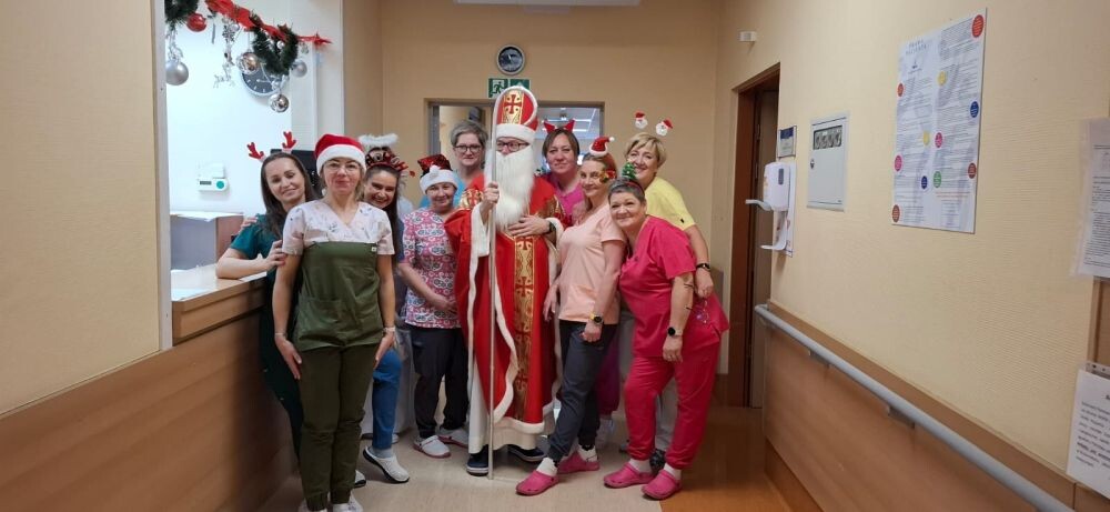 Mikołaj odwiedził Szpital Miejski/fot. Szpital Miejski w Rudzie Śląskiej