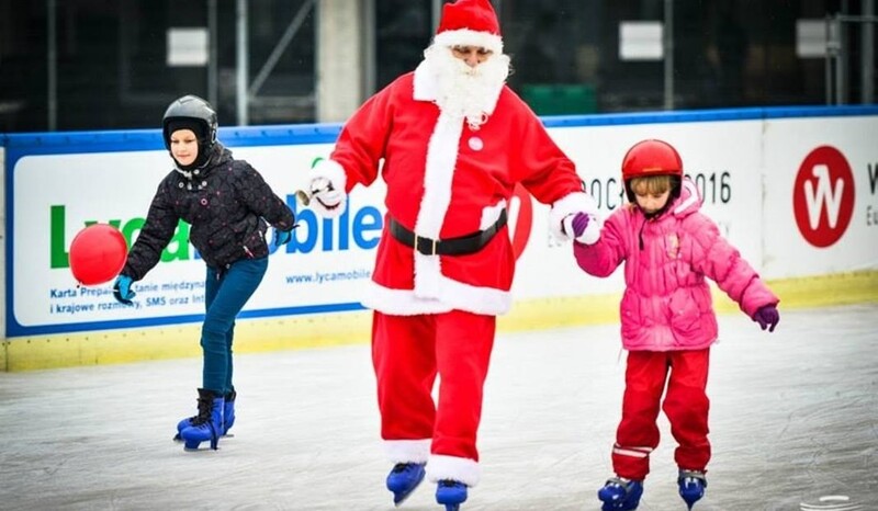 Mikołajki na rudzkich lodowiskach