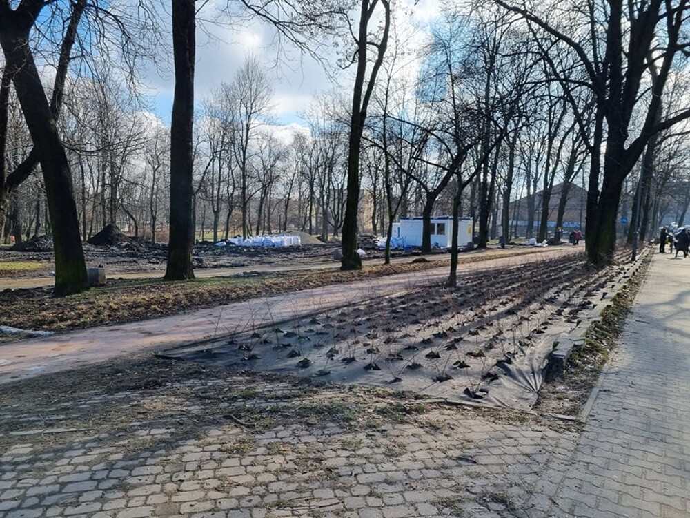 Trwa realizacja kolejnego etapu budowy Traktu Rudzkiego. Zobaczcie, jak do tej pory zmienił się Park Dworski w Nowym Bytomiu.
