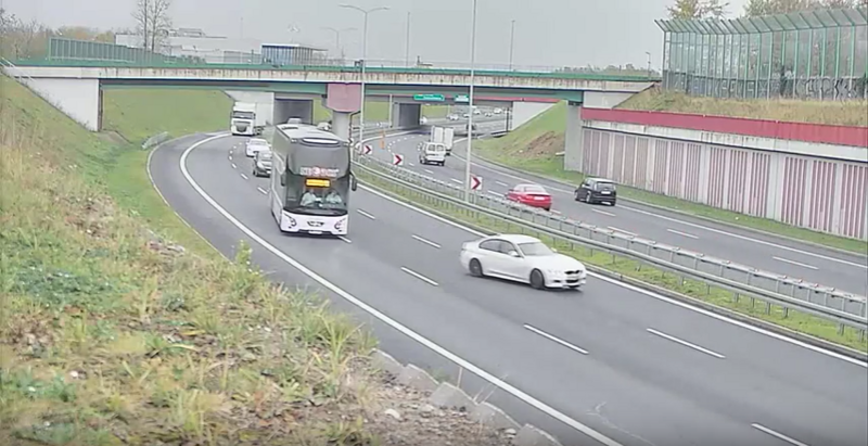 Na Drogowej Trasie Średnicowej w kierunku Gliwic doszło do kolizji