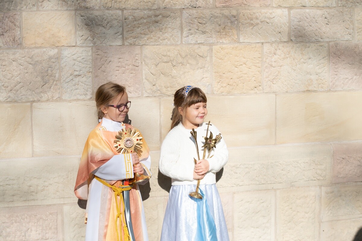 Najmłodsi mieszkańcy Kochłowic wyjątkowo uczcili Uroczystość Wszystkich Świętych. / fot. Marek Faber