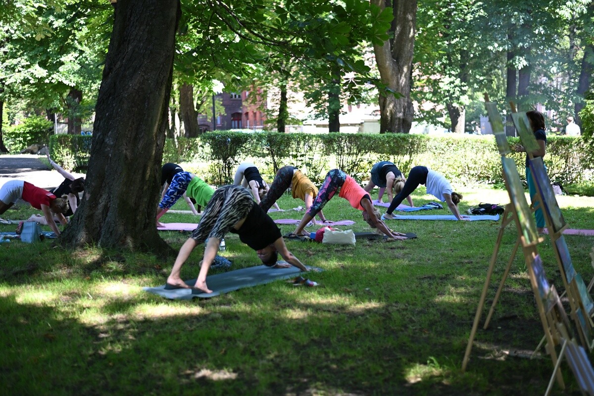 Ogród Śniadaniowy ŚTI rozpoczął jubileuszową edycję. Ruda Śląska znów bawi się w zielonym rytmie lata. / fot. Marek Faber