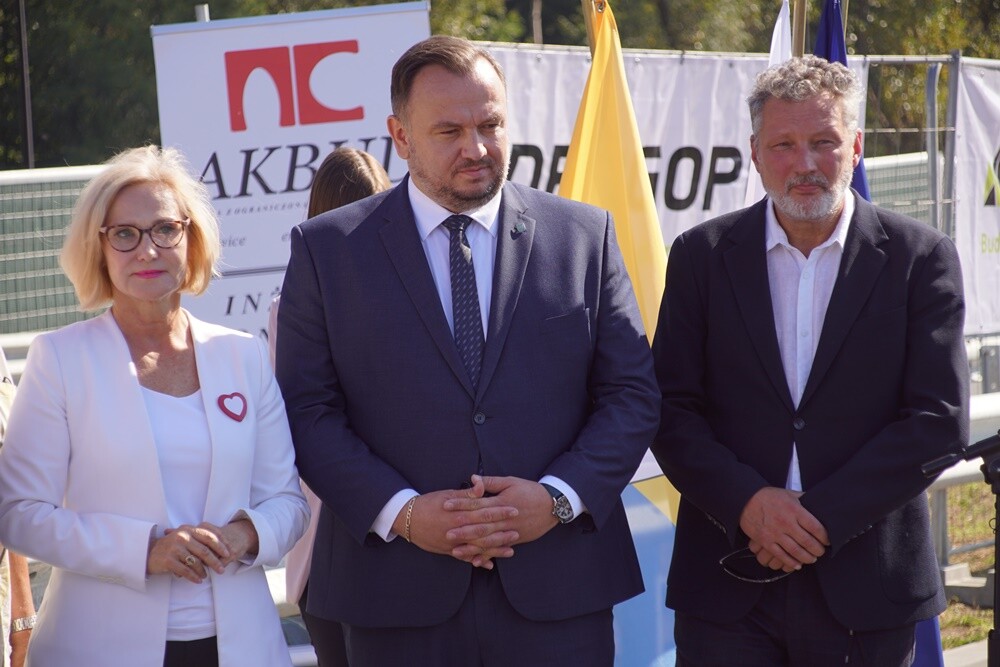 Otwarcie kolejnego odcinka trasy N-S w Rudzie Śląskiej.