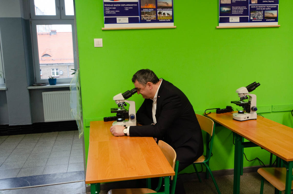 Otwarcie pracowni ekologicznej w I LO. / fot. Marek Faber