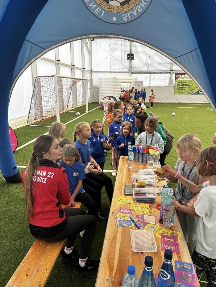 Festiwal dla dziewczyn na obiekcie Football-On/fot. ŚZPN, Akademia Piłkarska Bumerang Ruda Śląska