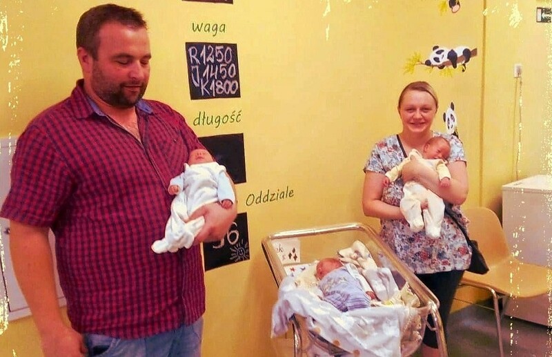 Po miesięcznym pobycie w szpitalu trojaczki w pełni sił opuszczają placówkę w Goduli