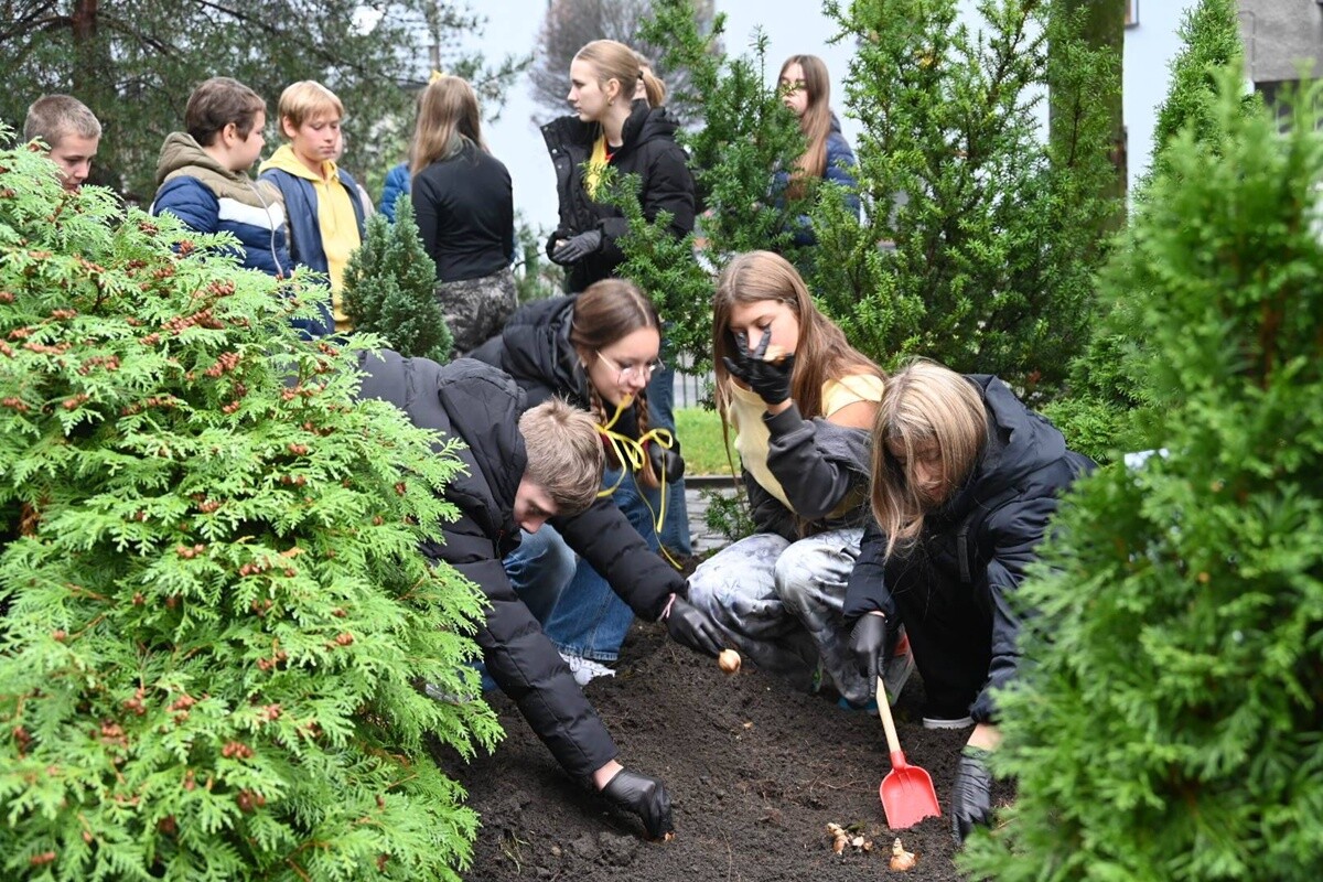 Inauguracja akcji „Pola Nadziei” w Rudzie Śląskiej. fot. UM Ruda Śląska / SP18