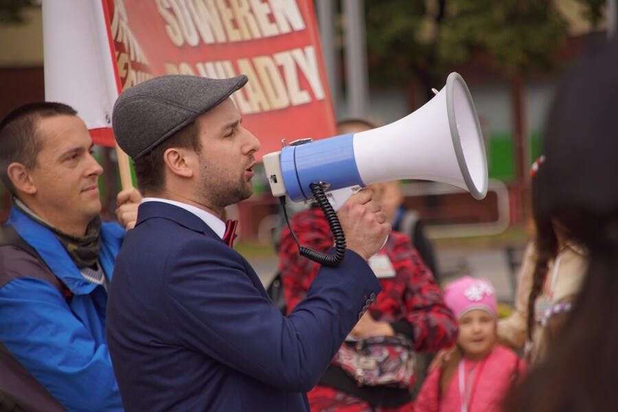 Demonstrujący przeszli z placu Jana Pawła II pod kopalnie Pokój, Bielszowice i Halemba.