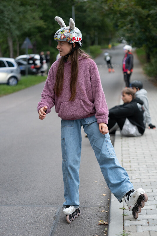 Rolkarze podbili Rudę Śląską! Nocny przejazd pełen świateł i muzyki. / fot. Marek Faber