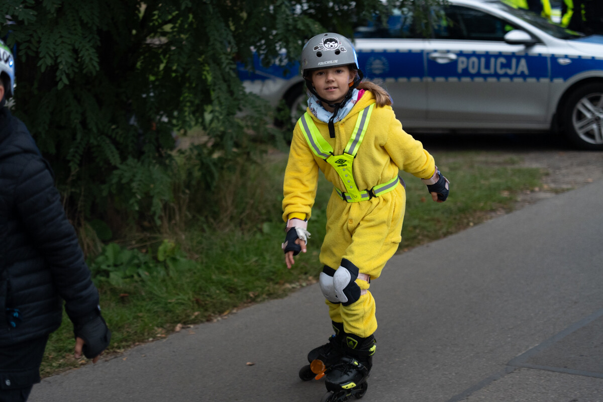Rolkarze podbili Rudę Śląską! Nocny przejazd pełen świateł i muzyki. / fot. Marek Faber