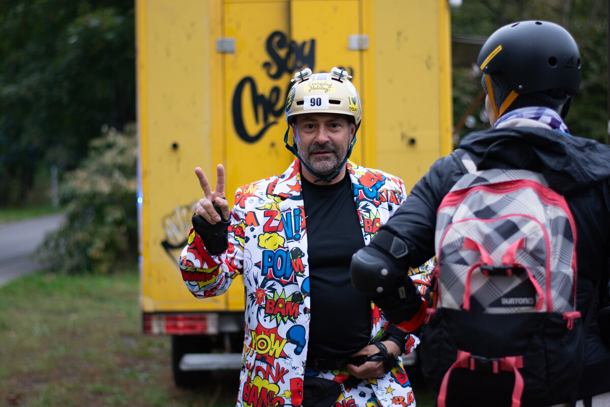 Rolkarze podbili Rudę Śląską! Nocny przejazd pełen świateł i muzyki. / fot. Marek Faber