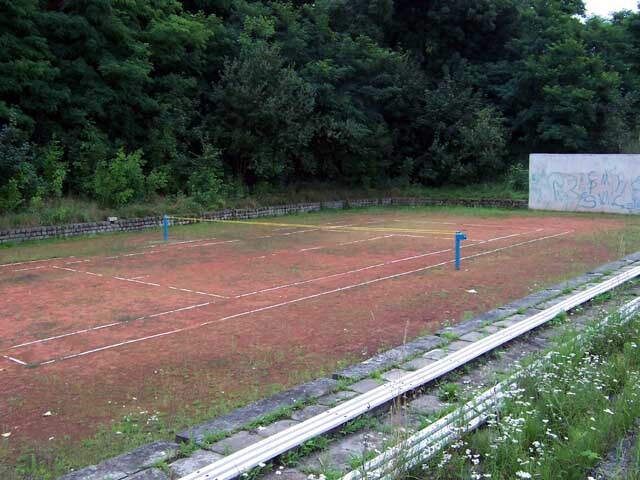 Ruda - kort tenisowy KS Slavia - ul. Sosinki
