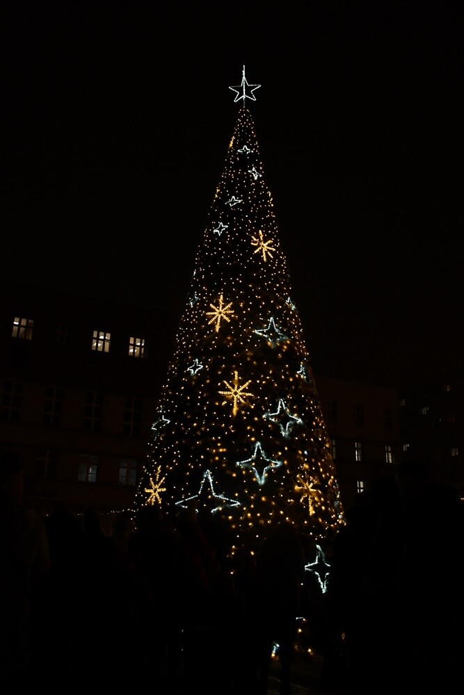 Wystartował Rudzki Jarmark Świąteczny! Na rudzkim rynku rozbłysła miejska choinka i zapachniało świętami. fot. Jacek Knapik