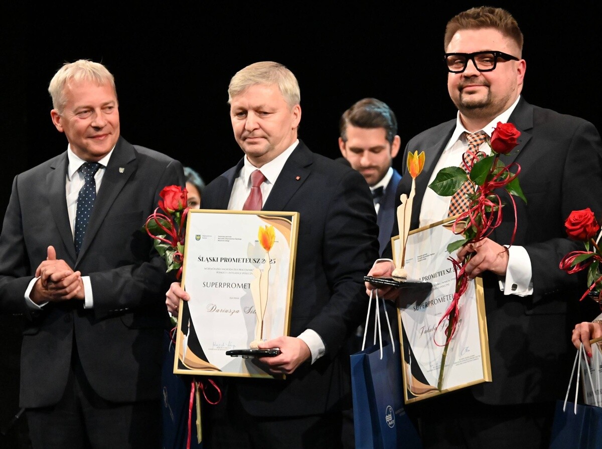 Super Prometeusz 2025 dla Dariusza Sitko. / fot. UM Ruda Śląska