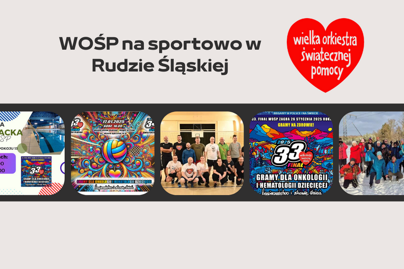 Sportowe atrakcje na 33. finał WOŚP w Rudzie Śląskiej