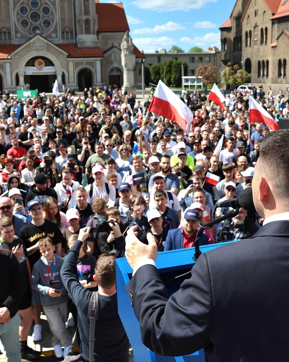 Spotkanie ze Sławomirem Mentzenem w Rudzie Śląskiej. / fot. FB Sławomir Mentzen