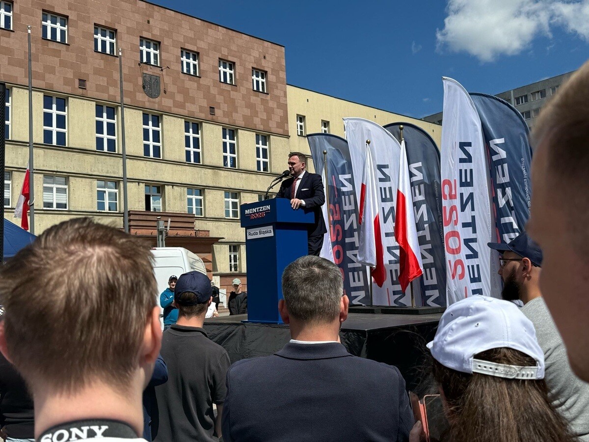 Spotkanie ze Sławomirem Mentzenem w Rudzie Śląskiej.