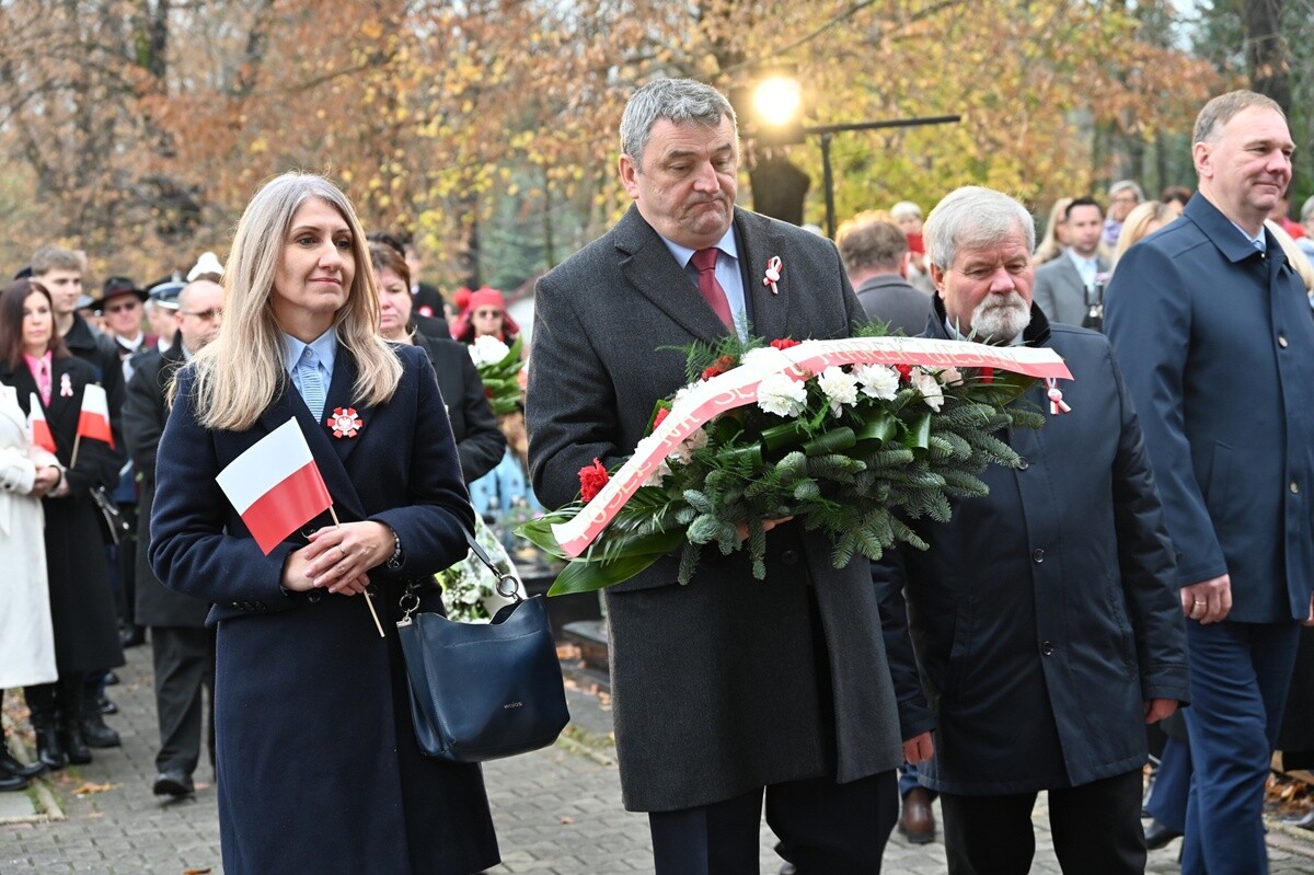 Uroczystości z okazji 107. rocznicy odzyskania niepodległości w Rudzie Śląskiej. / fot. UM Ruda Śląska