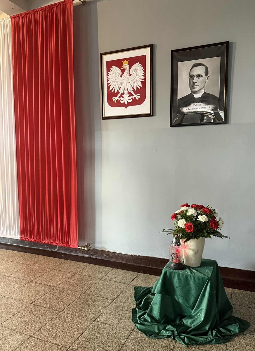 Święto patrona Szkoły Podstawowej nr 18 - ks. Konstantego Damrota. / fot. UM Ruda Śląska