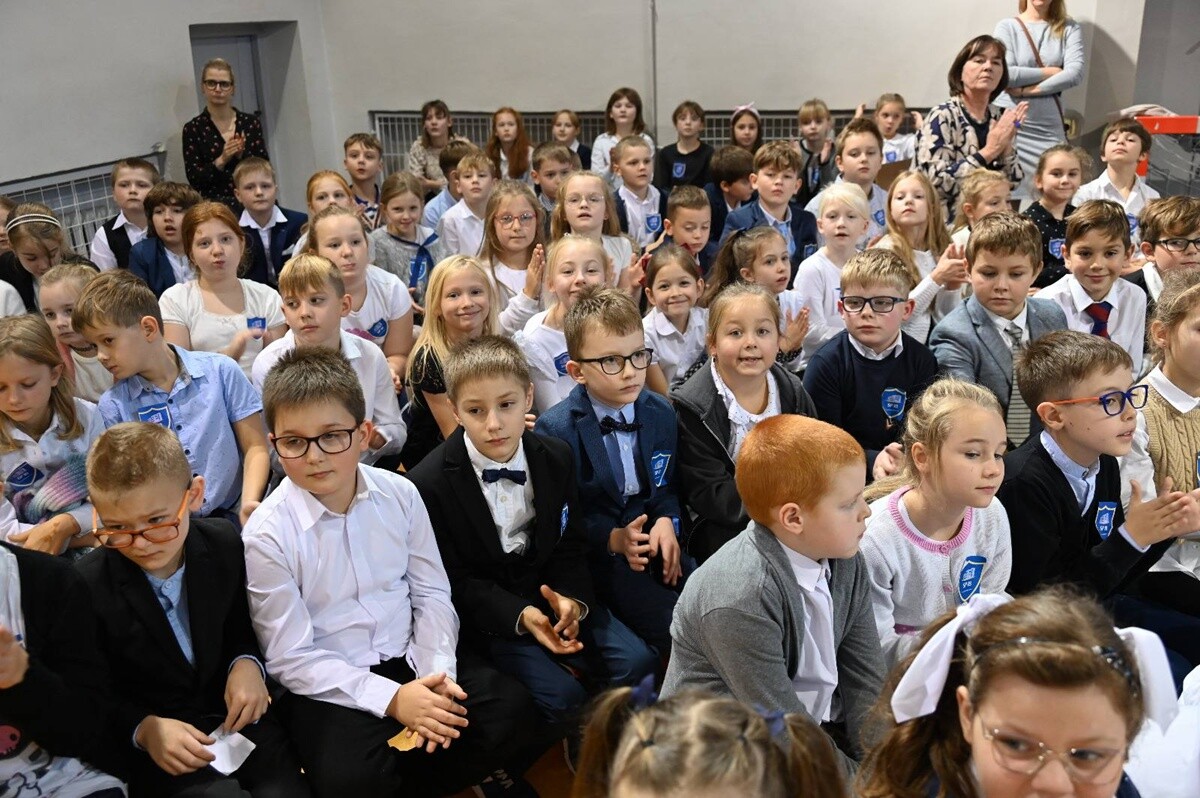 Święto patrona Szkoły Podstawowej nr 18 - ks. Konstantego Damrota. / fot. UM Ruda Śląska