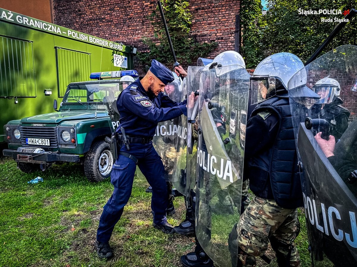 Szkolenie Straży Granicznej z Policją. / fot. KMP Ruda Śląska