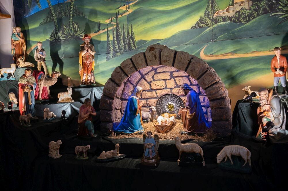 Stajenka bożonarodzeniowa w parafii Ścięcia św. Jana Chrzciciela w Goduli/fot. Magdalena Ruda