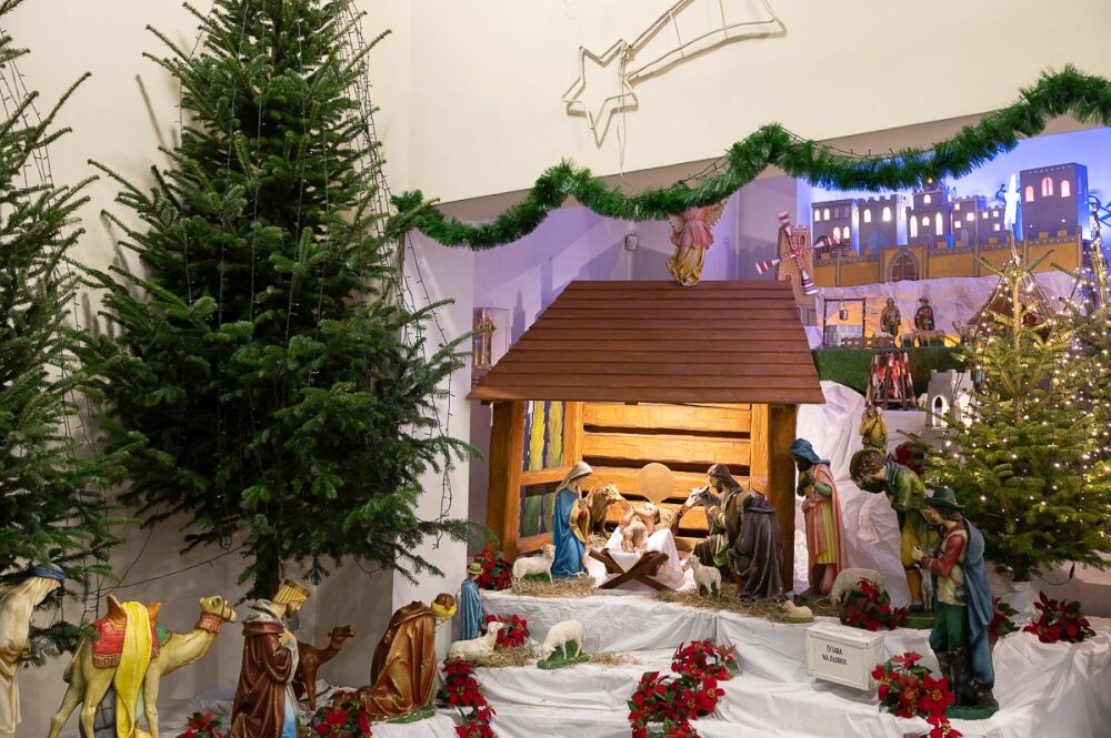 Stajenka bożonarodzeniowa w parafii Bożego Narodzenia w Halembie/fot. Magdalena Ruda