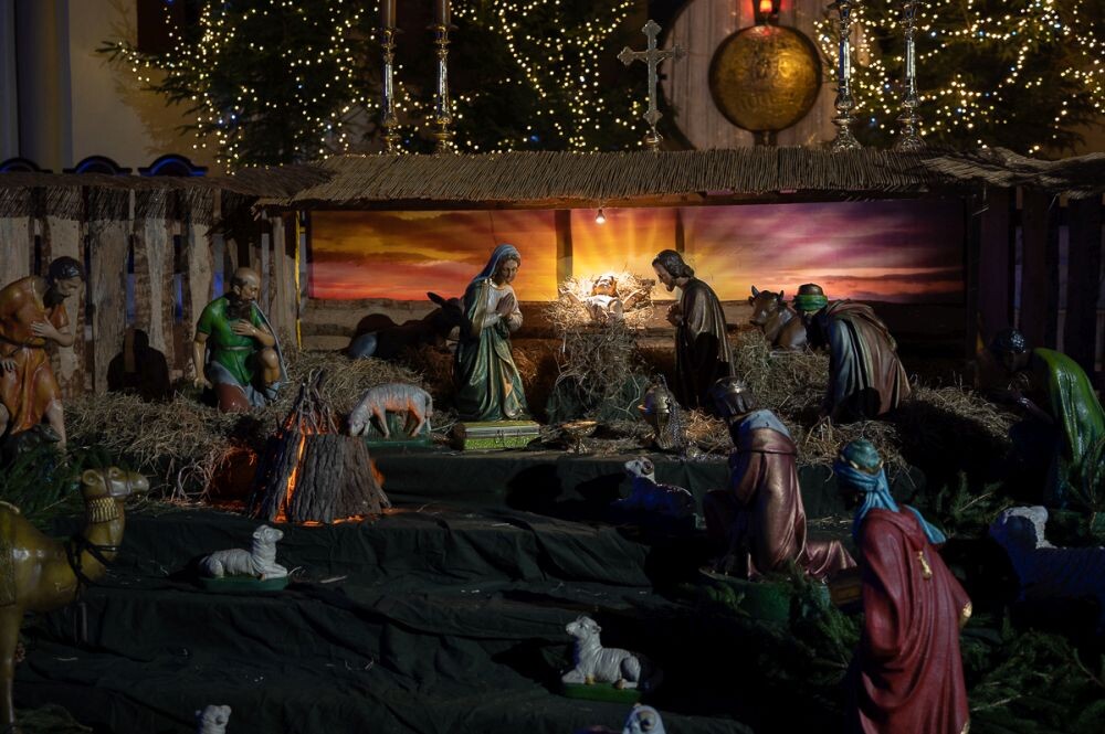 Stajenka bożonarodzeniowa w parafii św. Pawła w Nowym Bytomiu/fot. Magdalena Ruda