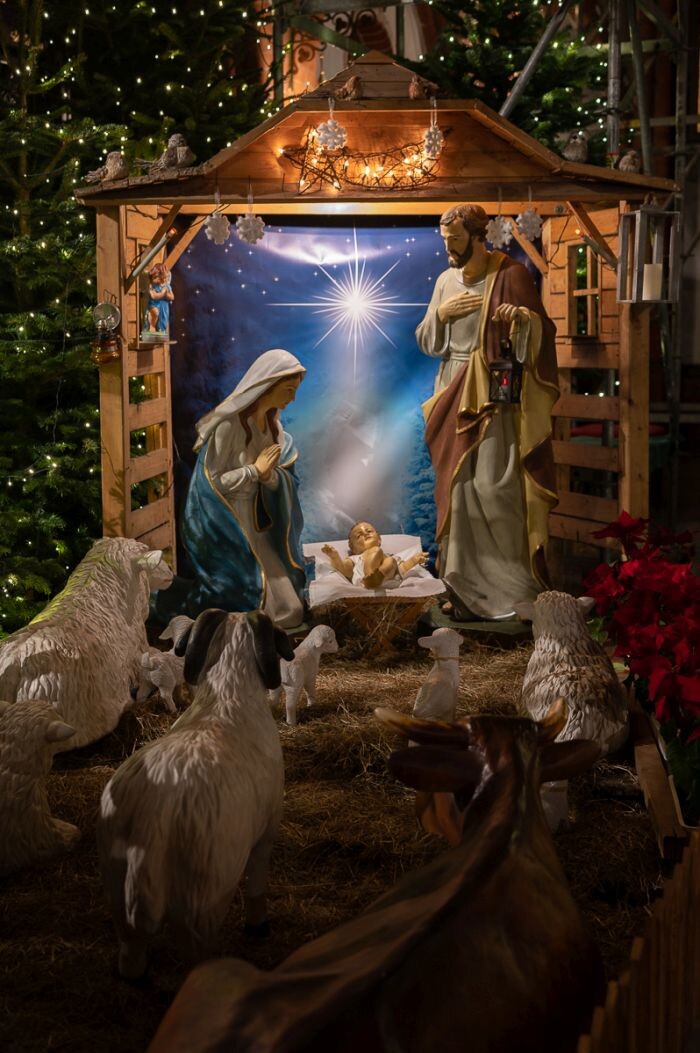 Stajenka bożonarodzeniowa w parafii św. Wawrzyńca i św. Antoniego w Wirku/fot. Magdalena Ruda